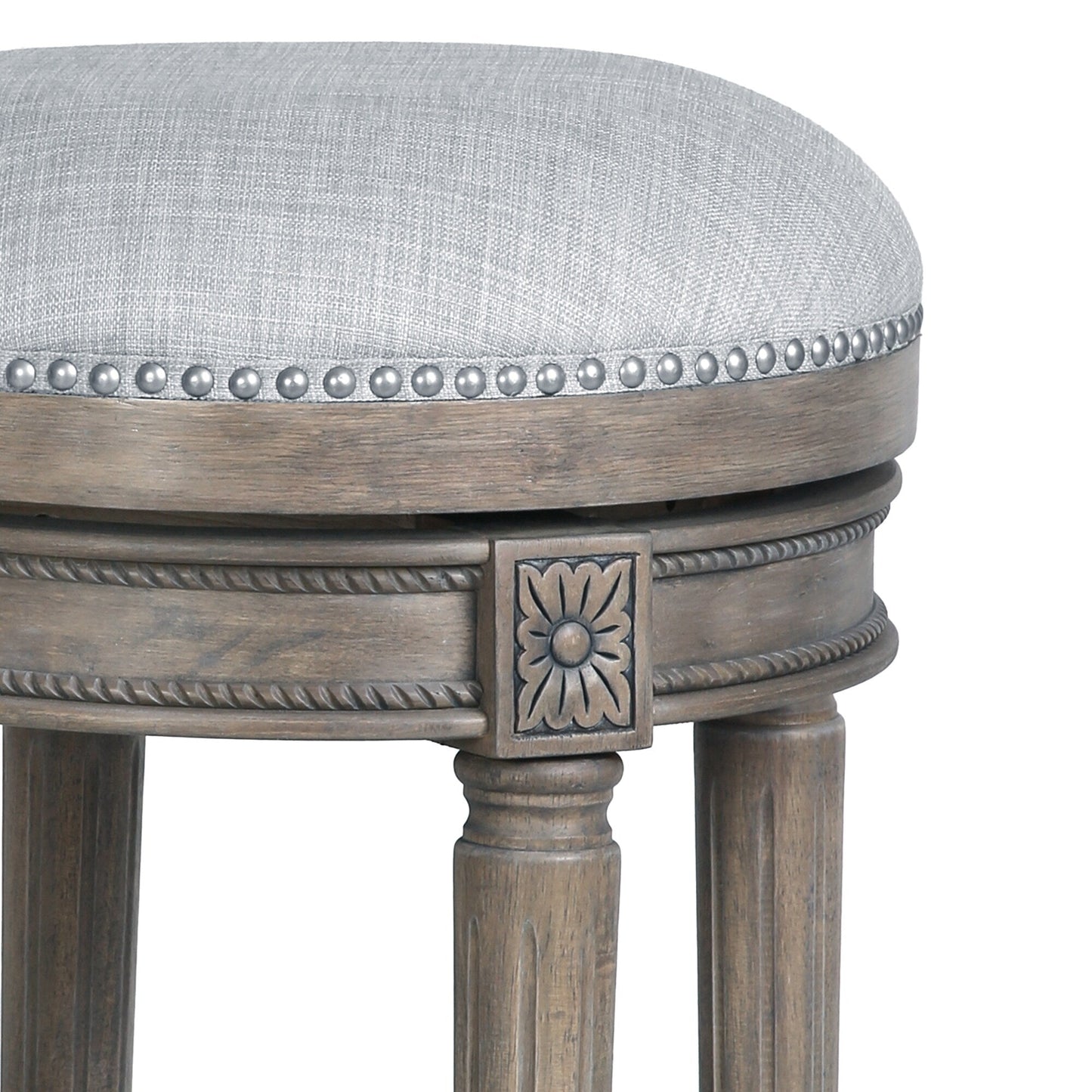 Tabouret de bar pivotant sans dossier Chapman de New Ridge Home Goods, hauteur de comptoir de 26 pouces - Hauteur de comptoir