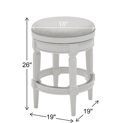 Tabouret de bar pivotant sans dossier Chapman de New Ridge Home Goods, hauteur de comptoir de 26 pouces - Hauteur de comptoir