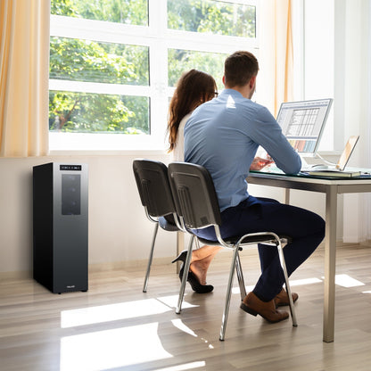 Cave à vin réfrigérante Newair Shadow-T Series, 18 bouteilles, double zone de température, autoportante, thermoélectrique, contrôle numérique