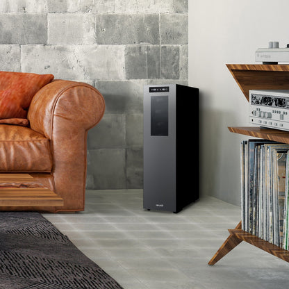 Cave à vin réfrigérante Newair Shadow-T Series, 18 bouteilles, double zone de température, autoportante, thermoélectrique, contrôle numérique