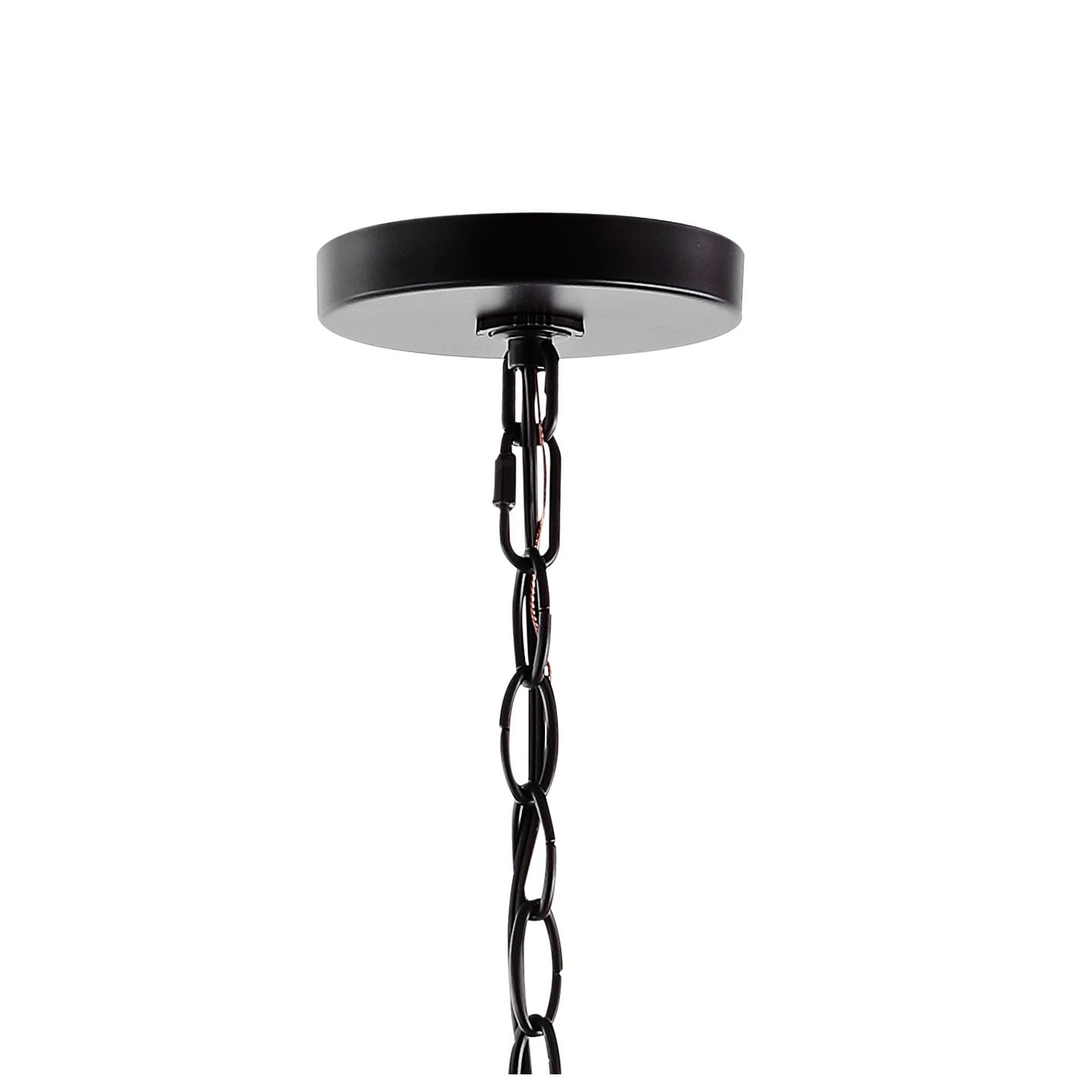 34.75 Lustre en fer à 6 lumières LED, par JONATHAN Y