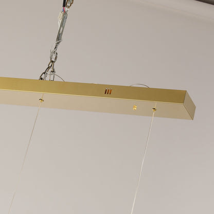 Luminaire suspendu LED en acier inoxydable noir, style nordique, pour salle à manger.