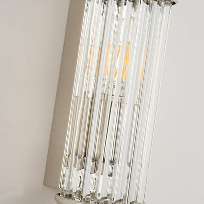 Nordic Postmodern Wall Sconce, European Wall Light in Simple Vintage Glass Crystal