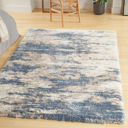 Tapis de sol ultra moelleux à poils longs, abstrait et glamour de la marque Nourison