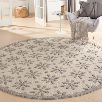Nourison Palamos Modern Floral Hi Low Geometric Indoor Outdoor Area Rug
