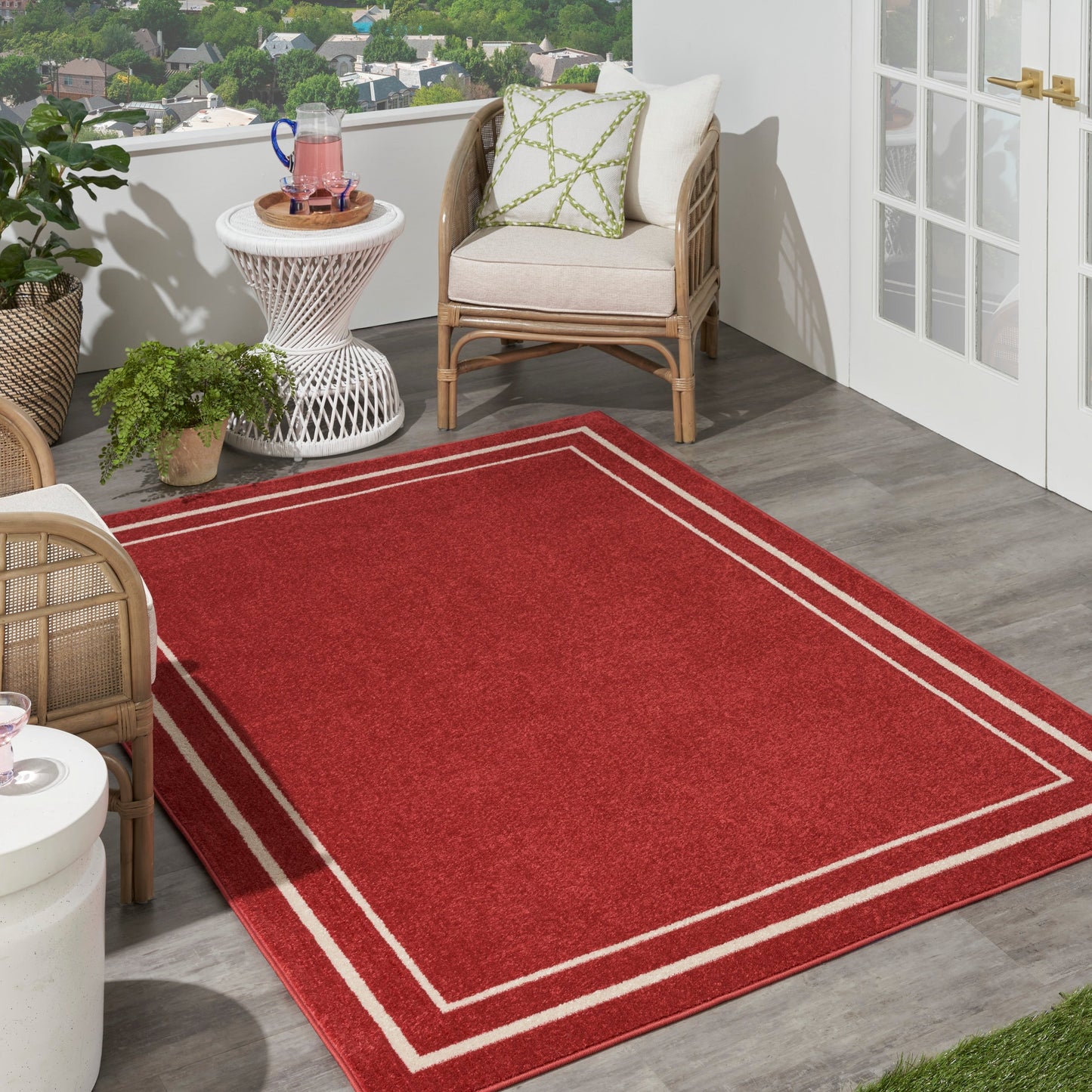 Nourison Sandy Indoor / Outdoor Solid Area Rug