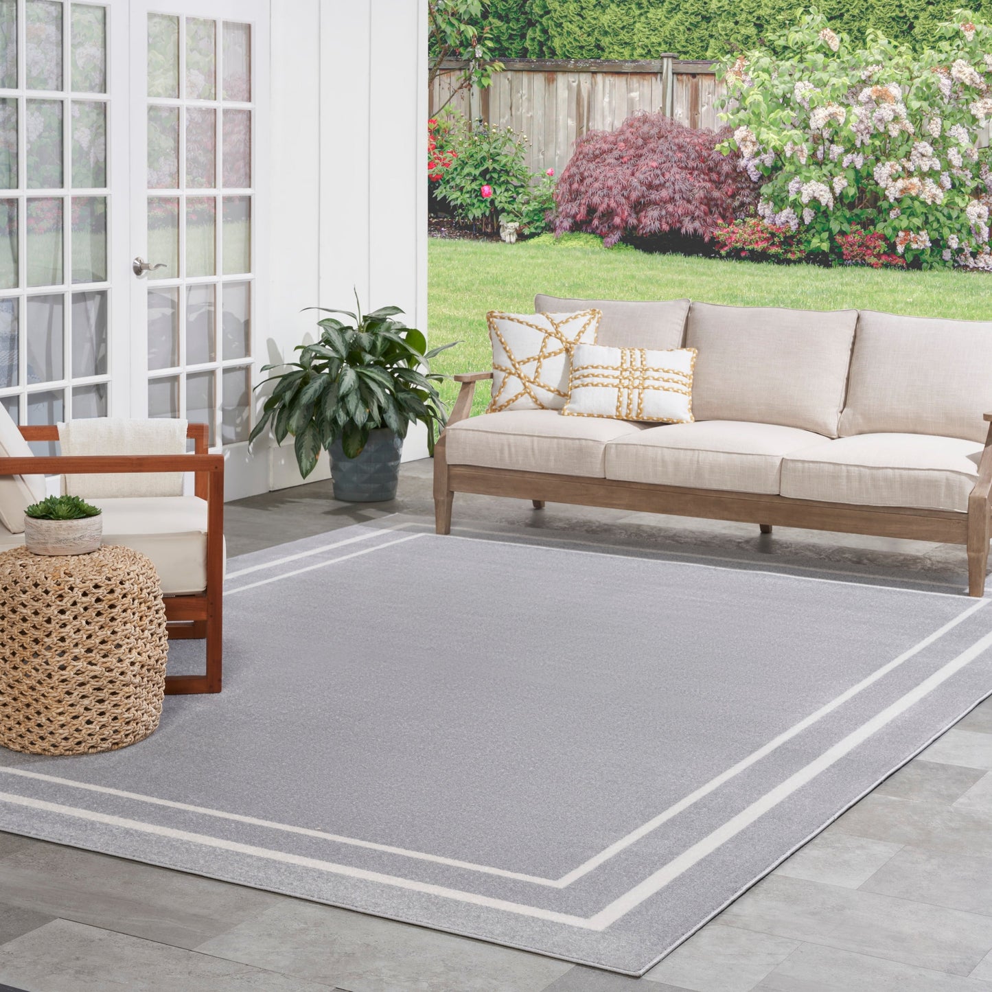 Nourison Sandy Indoor / Outdoor Solid Area Rug