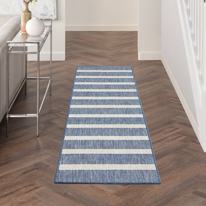 Nourison Selerno Indoor/Outdoor Striped Area Rug.