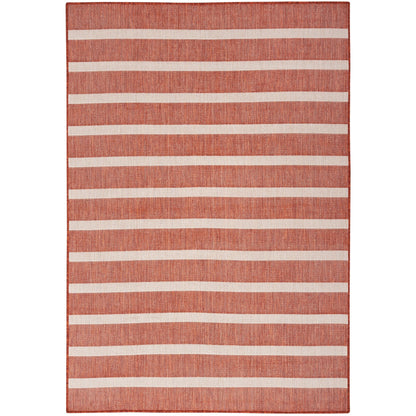Nourison Selerno Indoor/Outdoor Striped Area Rug.