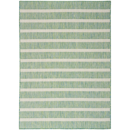 Nourison Selerno Indoor/Outdoor Striped Area Rug.