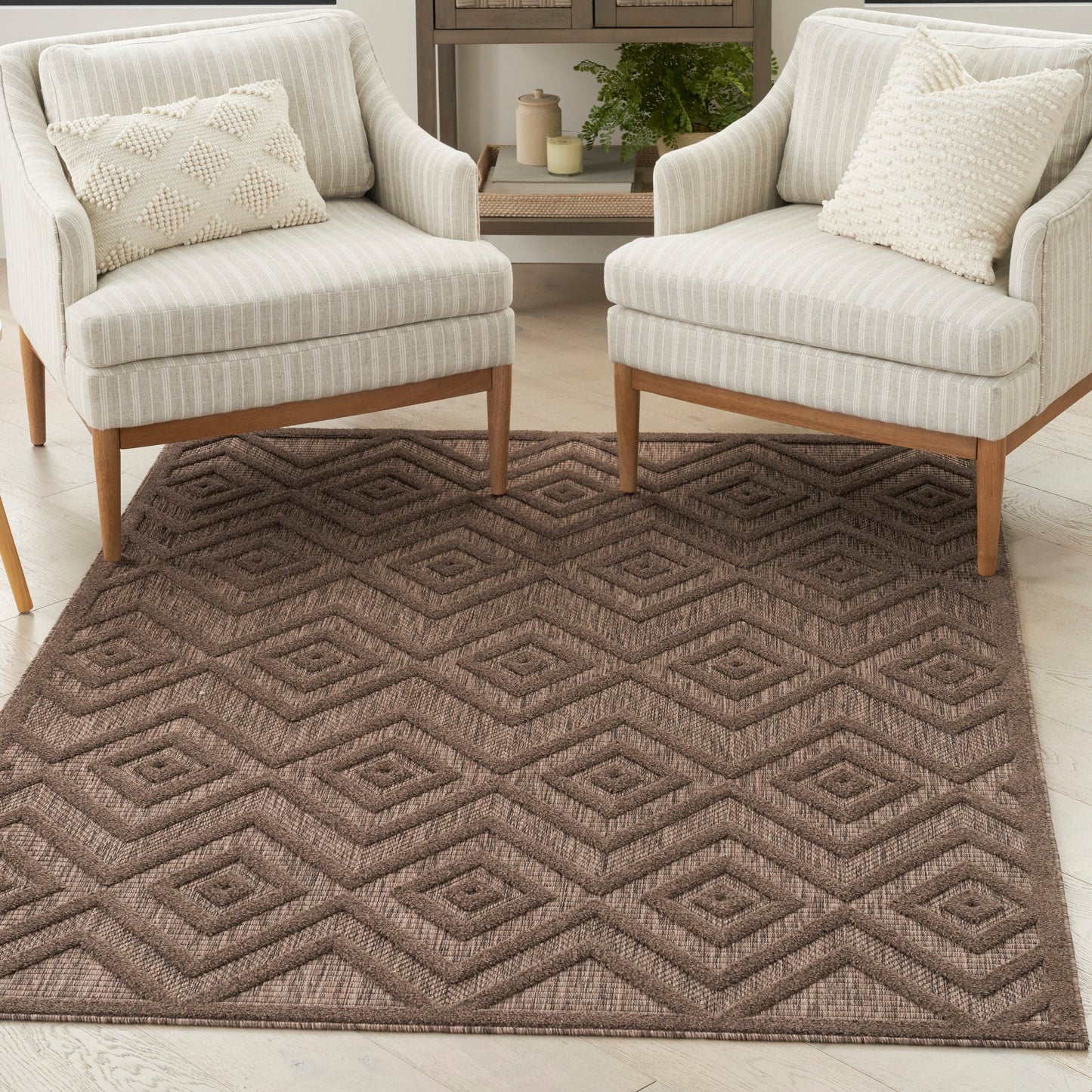 Nourison Versatile Indoor/Outdoor Geometric Flatweave Area Rug