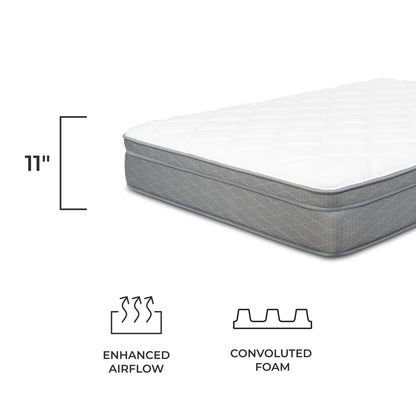 Matelas NuForm 11 à revêtement supérieur moelleux moyen