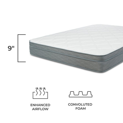 Matelas Eurotop NuForm 9 à fermeté moyenne