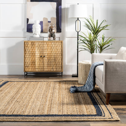 Nuloom Rikki Coastal Braided Jute Area Rug