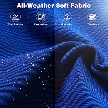 Ensemble de salon d'extérieur en osier OVIOS 5 pièces avec dossier haut