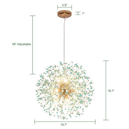 OYIPRO Modern Firework Sputnik Chandelier Crystal Pendant Lighting