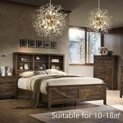 OYIPRO Modern Firework Sputnik Chandelier Crystal Pendant Lighting