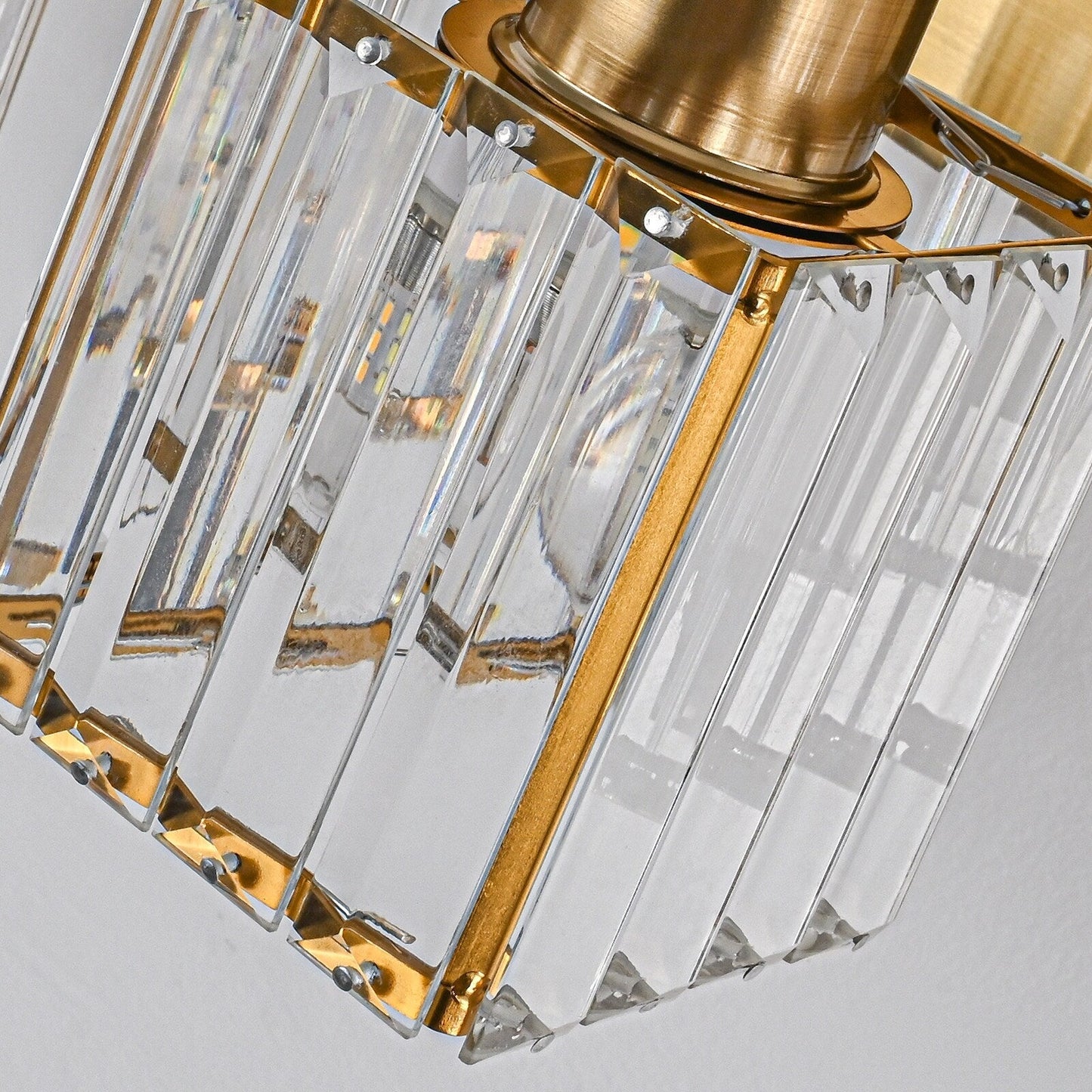 Ora - Lustres de salle de bain modernes à cristaux, à intensité variable, pour miroir, éclairage de vanité glamour