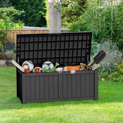 Outdoor Patio Storage Resin Lockable Deck Box