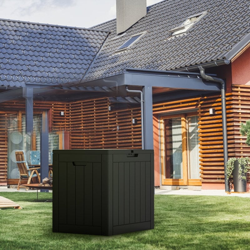 Outdoor Patio Storage Resin Lockable Deck Box