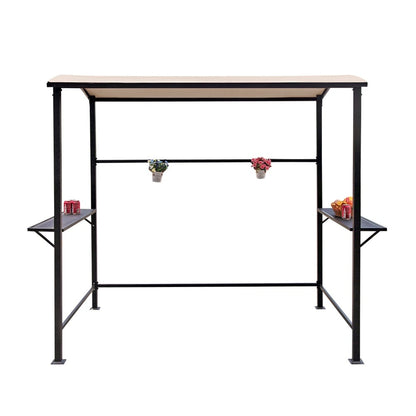 Abri de barbecue, tonnelle pour barbecue, avec cadre en acier, pour extérieur, 5 pi x 8 pi