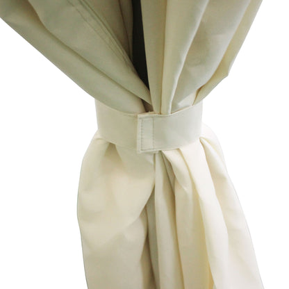 Outsunny Gazebo de Patio 3 x 4 m, Abri Extérieur avec Panneaux Lateraux, Toit Doublement Ventilé, Structure en Acier