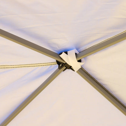 Caravane Pop-up Outsunny ultra-résistante avec cadre robuste, toit pare-UV et sac de transport pour patio, jardin, plage, cour arrière