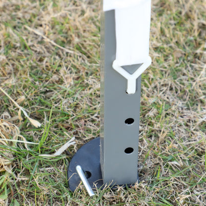 Caravane Pop-up Outsunny ultra-résistante avec cadre robuste, toit pare-UV et sac de transport pour patio, jardin, plage, cour arrière