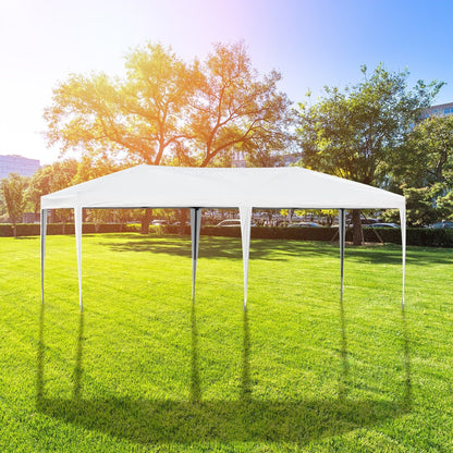 Caravane Pop-up Outsunny ultra-résistante avec cadre robuste, toit pare-UV et sac de transport pour patio, jardin, plage, cour arrière