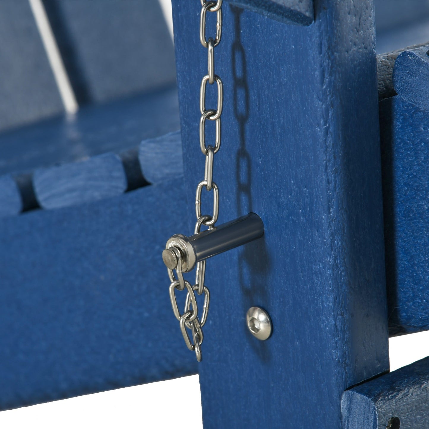 Outsunny Chaise de jardin pliante Adirondack, chaise de plage en plastique résistant aux intempéries en HDPE pour terrasse, pont et mobilier de jardin