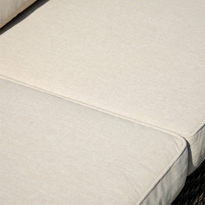 OVIOS Ensemble de meubles de jardin en rotin pour extérieur, 5 pièces, avec dossier haut.