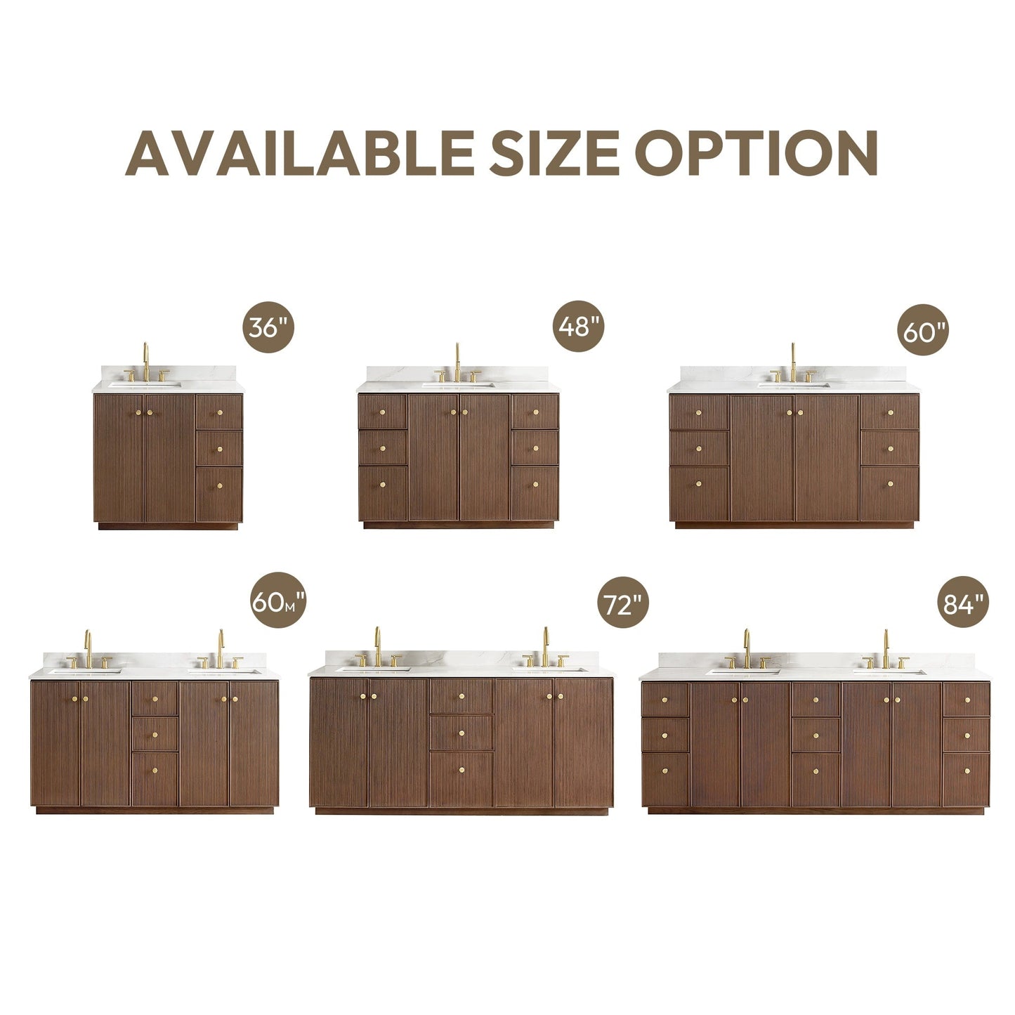 Meuble-lavabo Oza avec plan de travail en pierre de quartz, sans miroir.