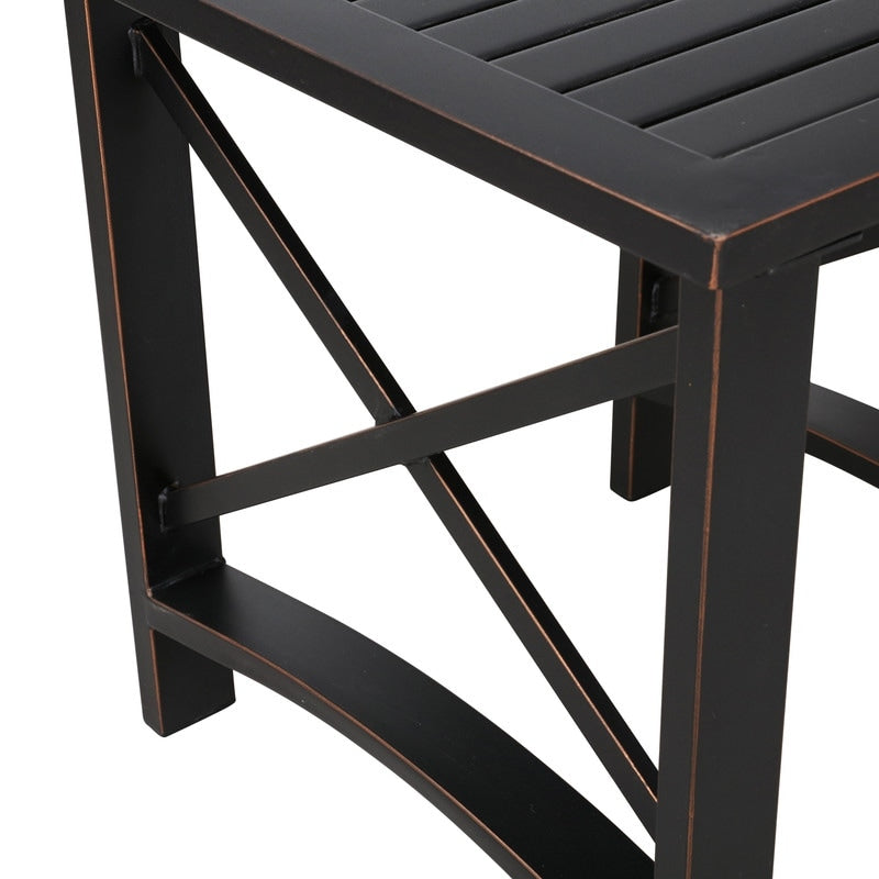 PATIO FESTIVAL 3-Piece Outdoor Rocker Conversation Set w/ Cushions