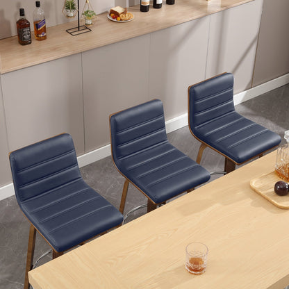 Tabourets de bar/comptoir pivotants en simili cuir 26/29, lot de 2/3