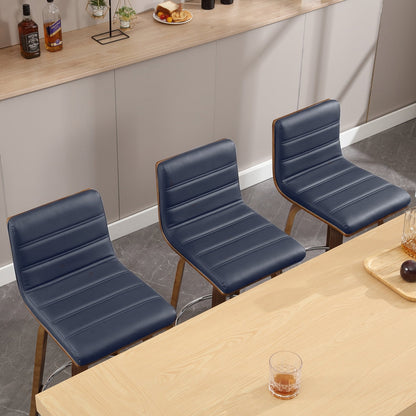 Tabourets de bar/comptoir pivotants en simili cuir 26/29, lot de 2/3