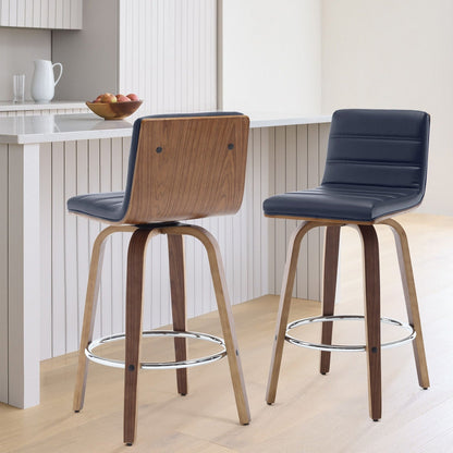 Tabourets de bar/comptoir pivotants en simili cuir 26/29, lot de 2/3