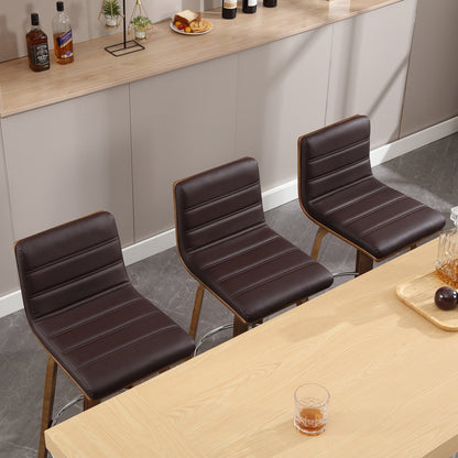 Tabourets de bar/comptoir pivotants en simili cuir 26/29, lot de 2/3