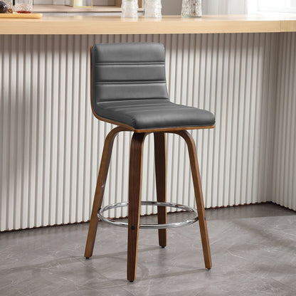 Tabourets de bar/comptoir pivotants en simili cuir 26/29, lot de 2/3