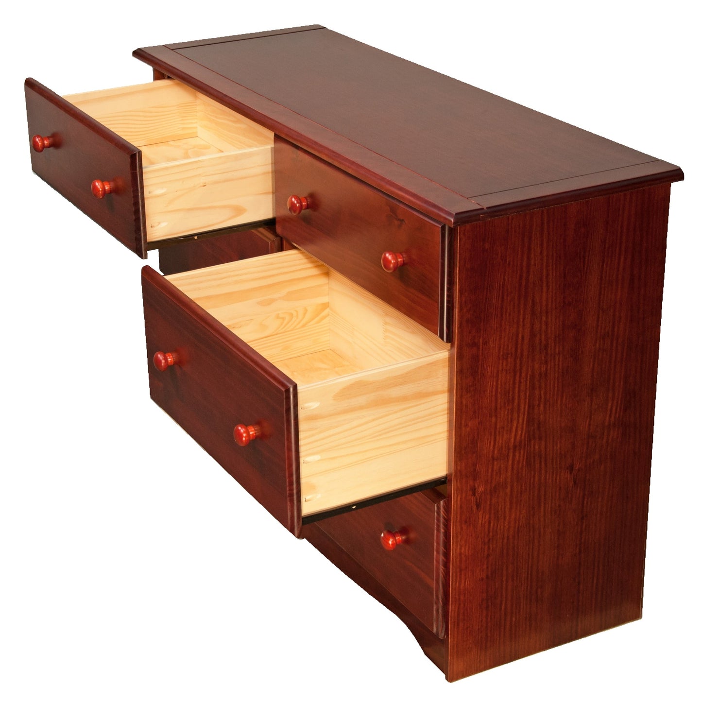 Palace Imports - Meuble de rangement à 6 tiroirs en bois massif 100%