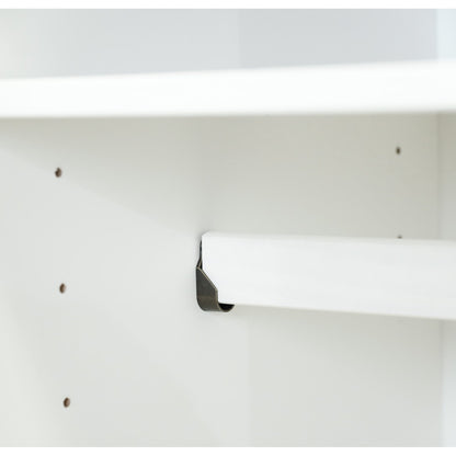 Palace Imports Armoire à 3 portes Cosmo en bois massif 100 % avec portes en bois massif ou en miroir