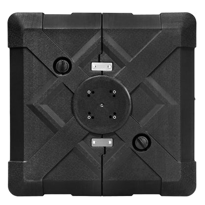 Pellebant Pied de parasol cantilever de patio de 220 lbs avec roulettes - N/A