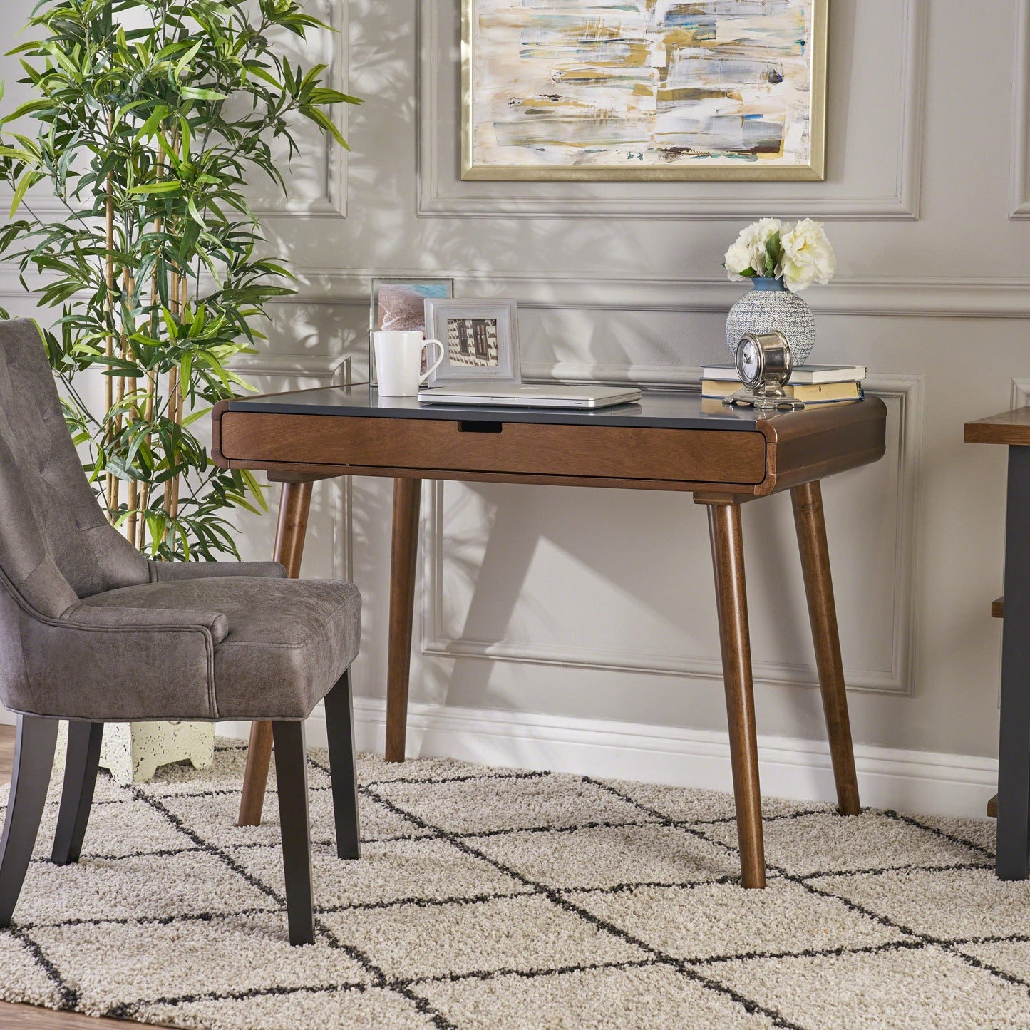 Bureau d'écriture en imitation bois de caoutchouc Peninah de Christopher Knight Home