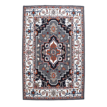George Towne Living Persian Floral Luxury Handmade Traditional Persian Wool Area Rug