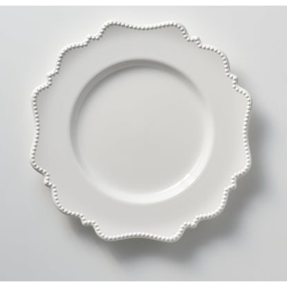 Red Vanilla Pinpoint White, assiette de service blanche, 11 pouces (lot de 6)