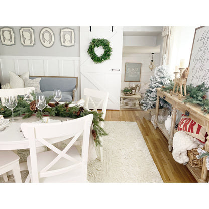 Red Vanilla Pinpoint White, assiette de service blanche, 11 pouces (lot de 6)