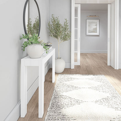 Table console moderne à structure de poutres et de planches - 46