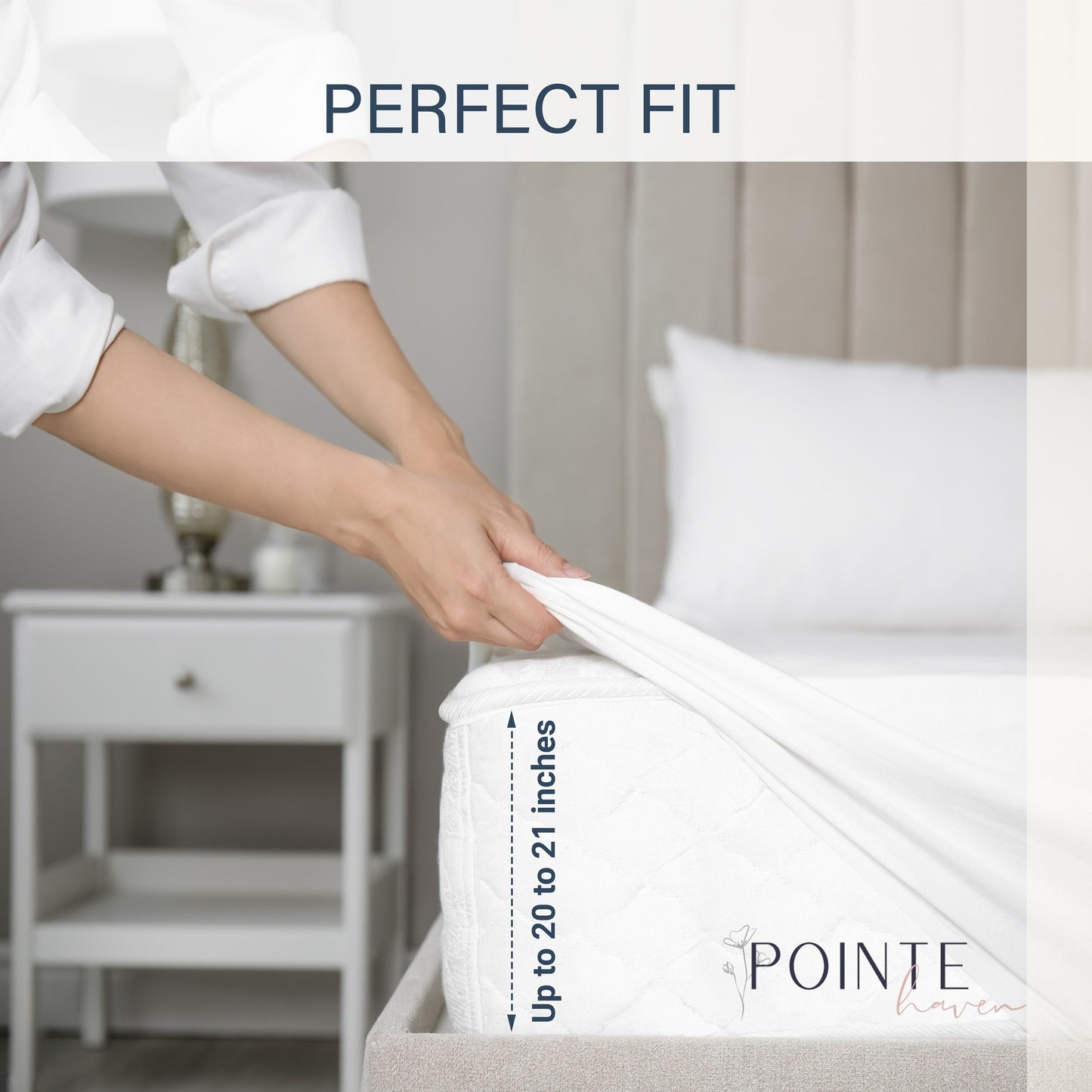 Pointehaven Deep Pocket 620 Thread Count Long Staple Cotton Sheet Set