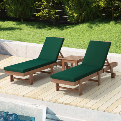 Coussins de chaise longue d'extérieur pour patio, résistants aux intempéries et aux décolorations, de la marque Polytrends - (lot de 2)