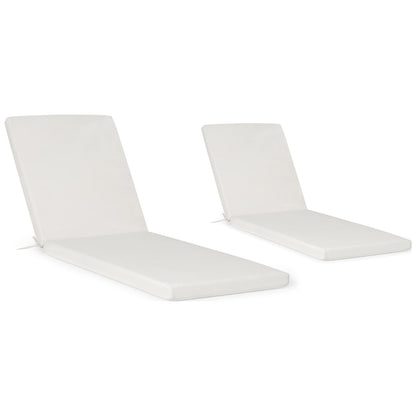 Coussins de chaise longue d'extérieur pour patio, résistants aux intempéries et aux décolorations, de la marque Polytrends - (lot de 2)