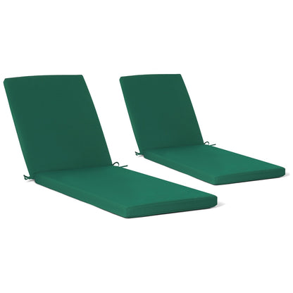 Coussins de chaise longue d'extérieur pour patio, résistants aux intempéries et aux décolorations, de la marque Polytrends - (lot de 2)